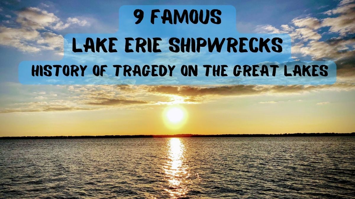 Sunset on Lake Erie - Famous Lake Erie Shipwrecks